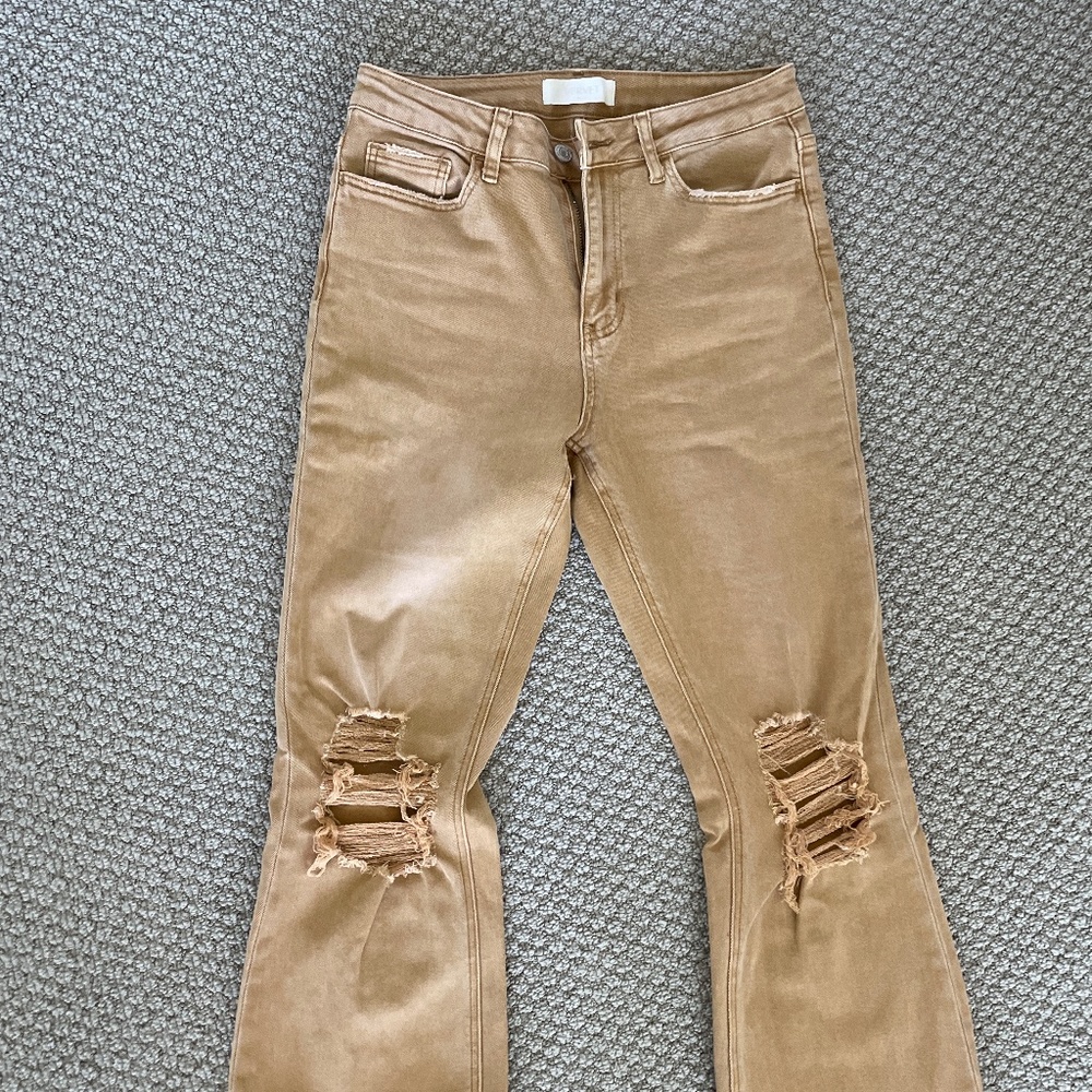 Vervet tan jeans